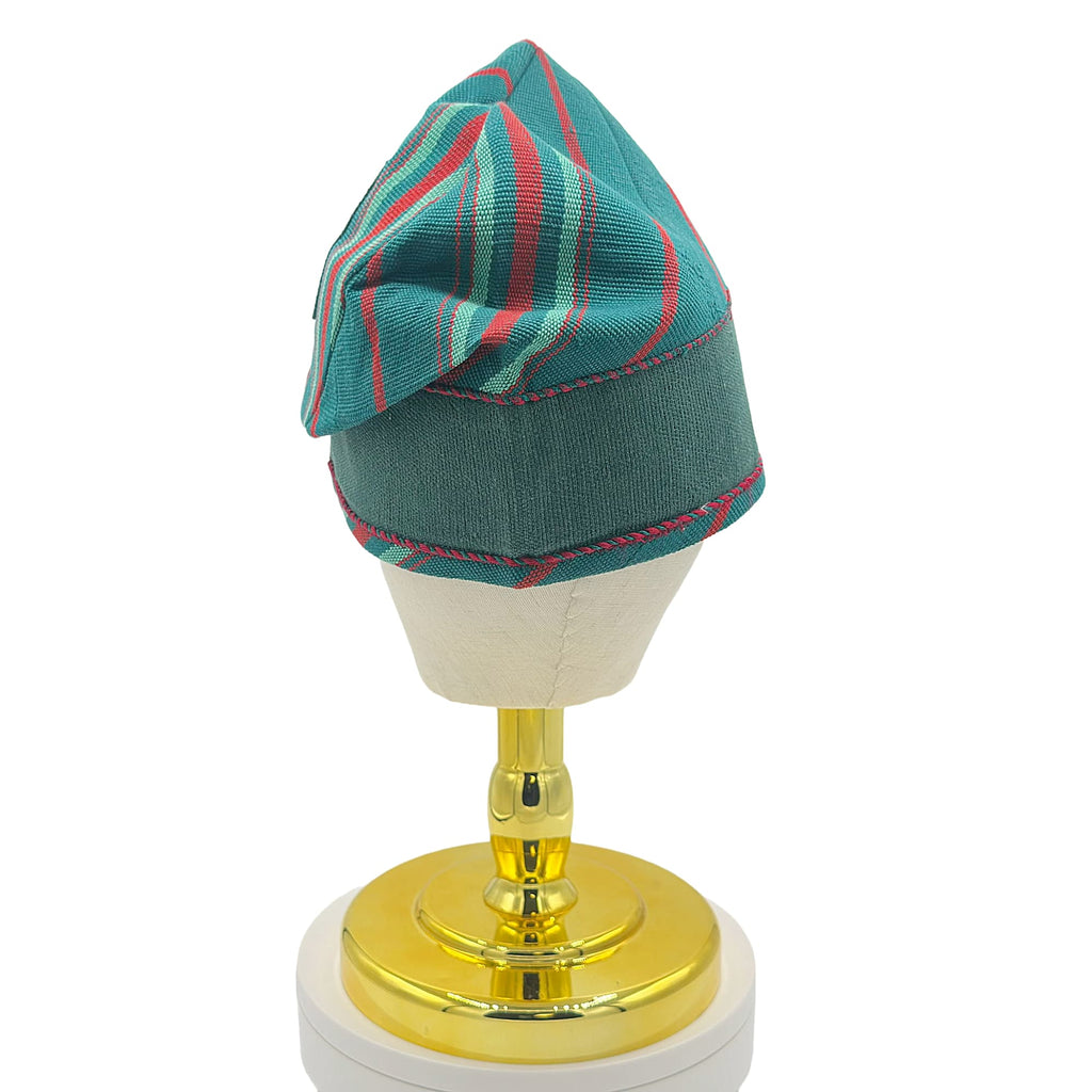 2GGREEN2 Yoruba Aso Oke Fila