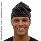 Yoruba Aso Oke Fila: African Men's Traditional Gobi Cap