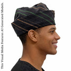 Yoruba Aso Oke Fila: African Men's Traditional Gobi Cap