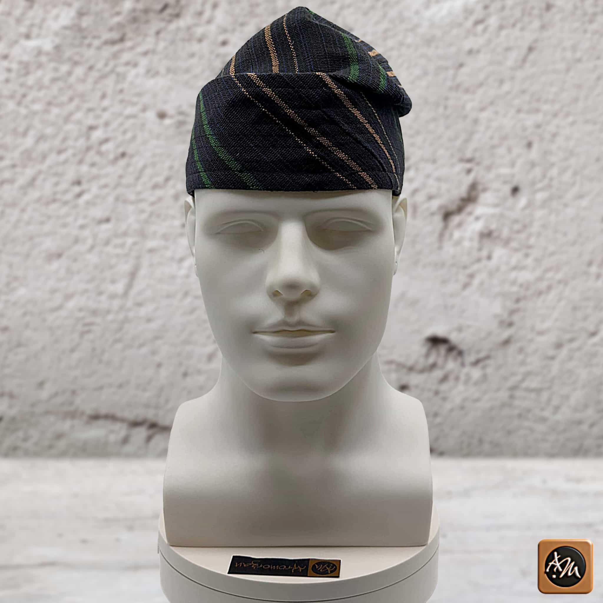 Yoruba Aso Oke Fila: African Men's Traditional Gobi Cap