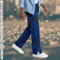 Men's Ankara Patchwork Trousers: African Print Festival Pants