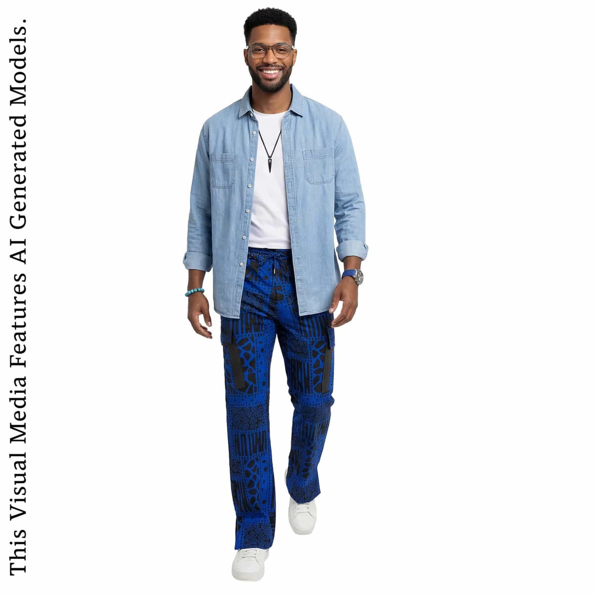 Men's Ankara Patchwork Trousers: African Print Festival Pants