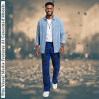 Men's Ankara Patchwork Trousers: African Print Festival Pants