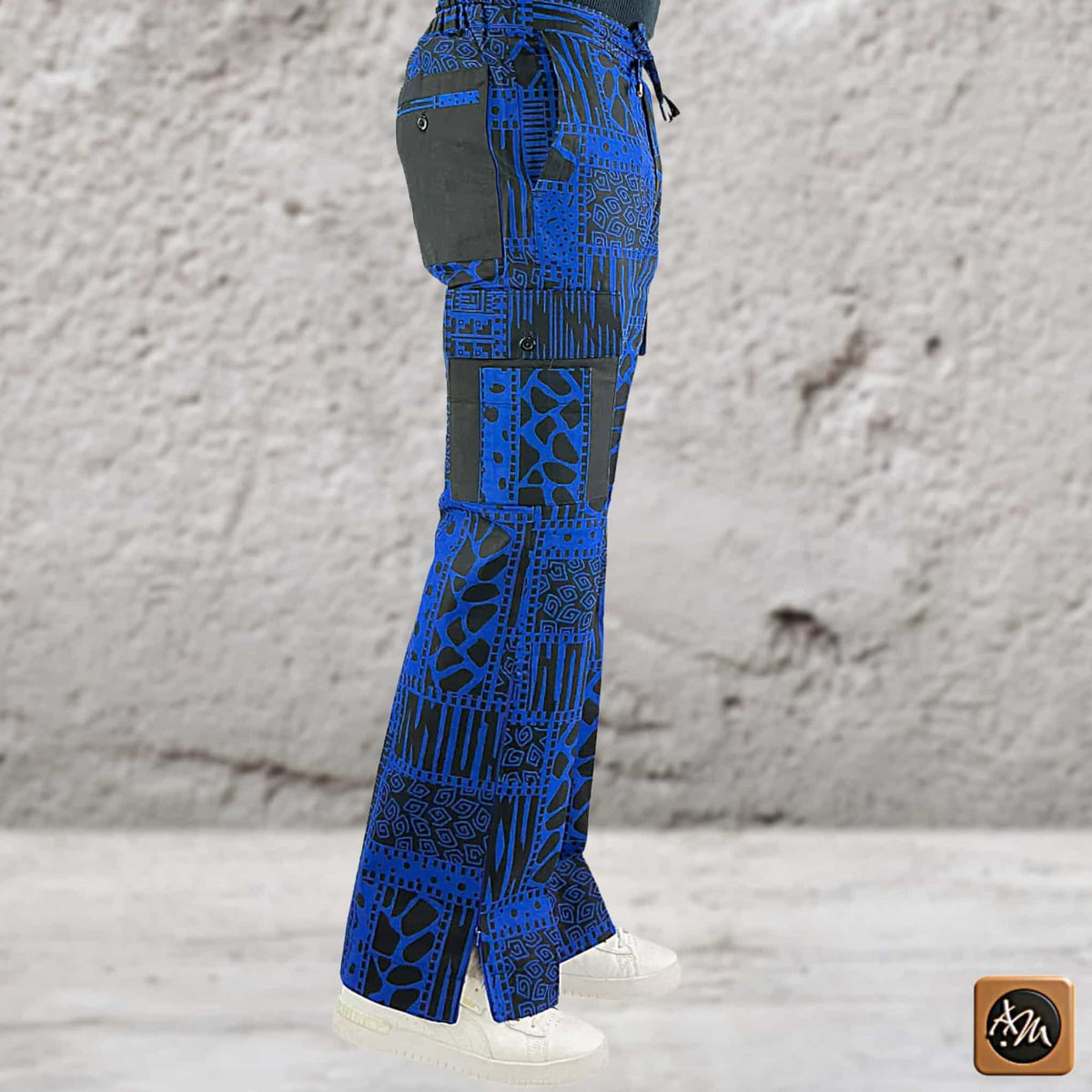 Men's Ankara Patchwork Trousers: African Print Festival Pants
