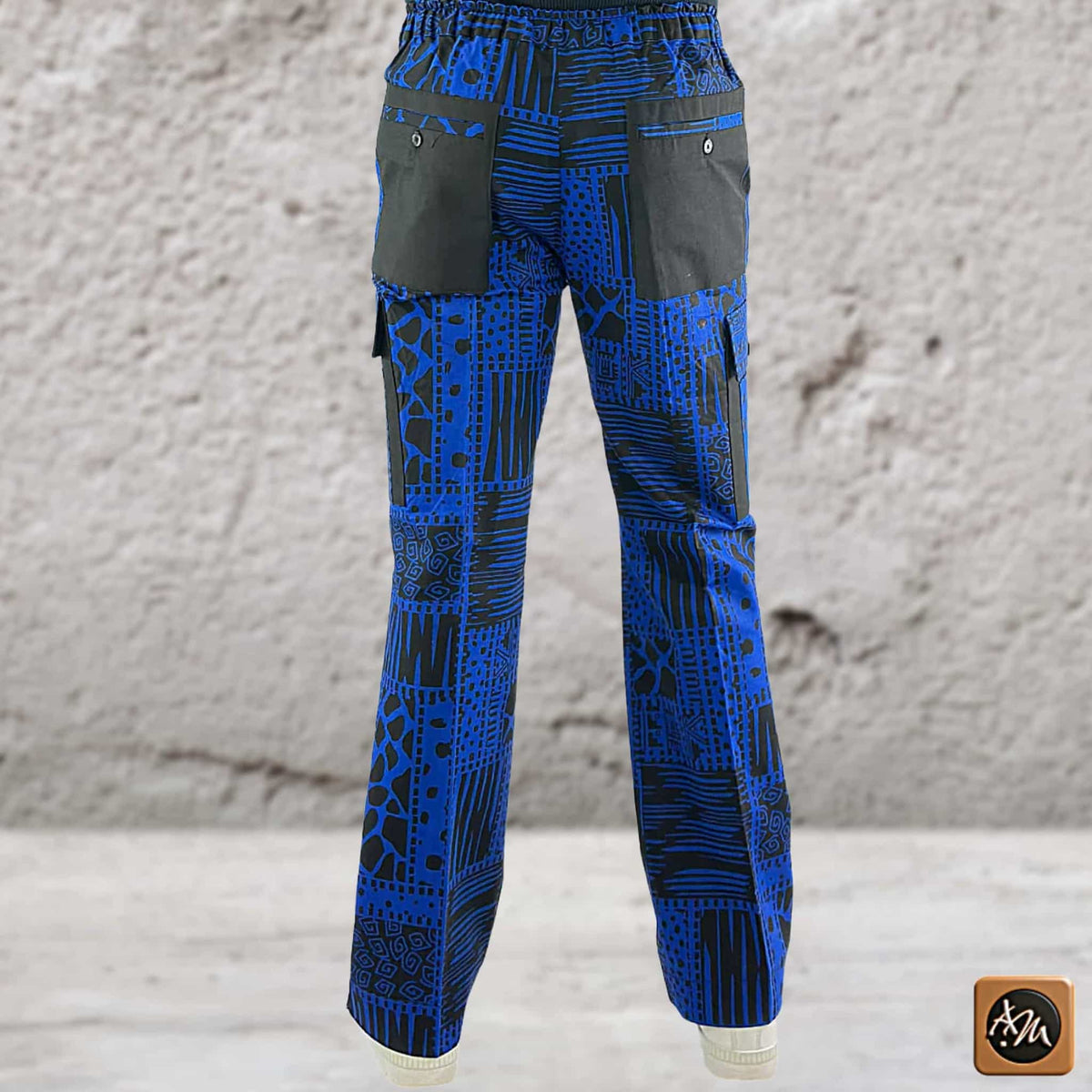 Men's Ankara Patchwork Trousers: African Print Festival Pants