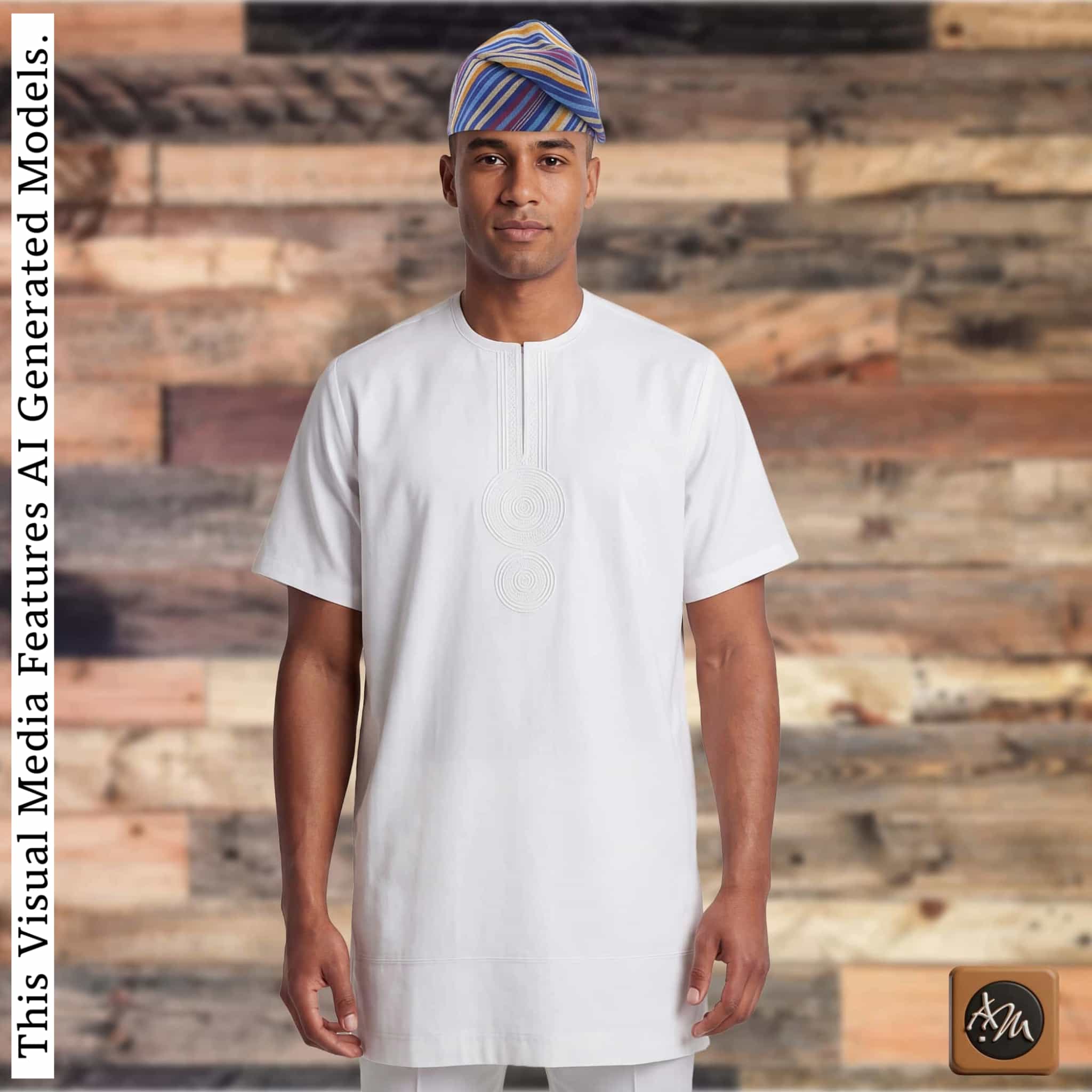 Yoruba Aso Oke Fila: African Men's Traditional Gobi Cap