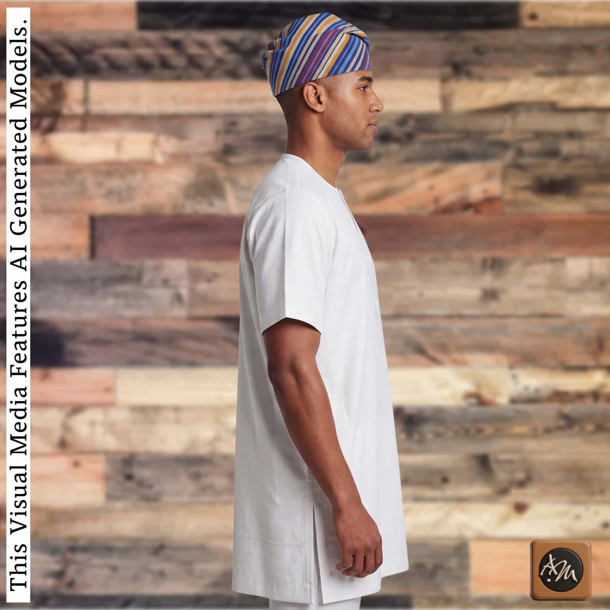 Yoruba Aso Oke Fila: African Men's Traditional Gobi Cap