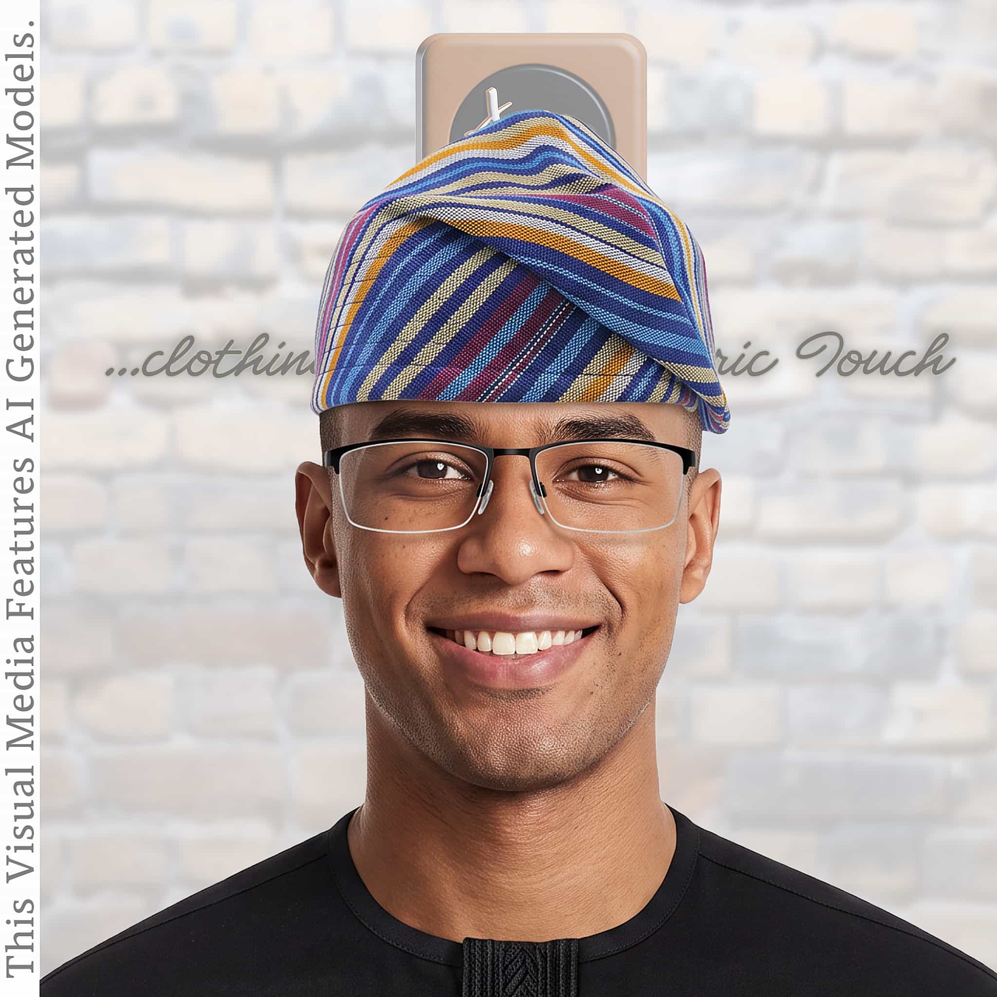 Yoruba Aso Oke Fila: African Men's Traditional Gobi Cap