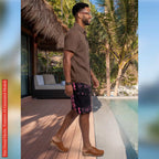 African Ankara Print Men's Shorts, Tribal Cotton Wax Print, Afrocentric Cargo Bottoms