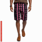 African Ankara Print Men's Shorts, Tribal Cotton Wax Print, Afrocentric Cargo Bottoms