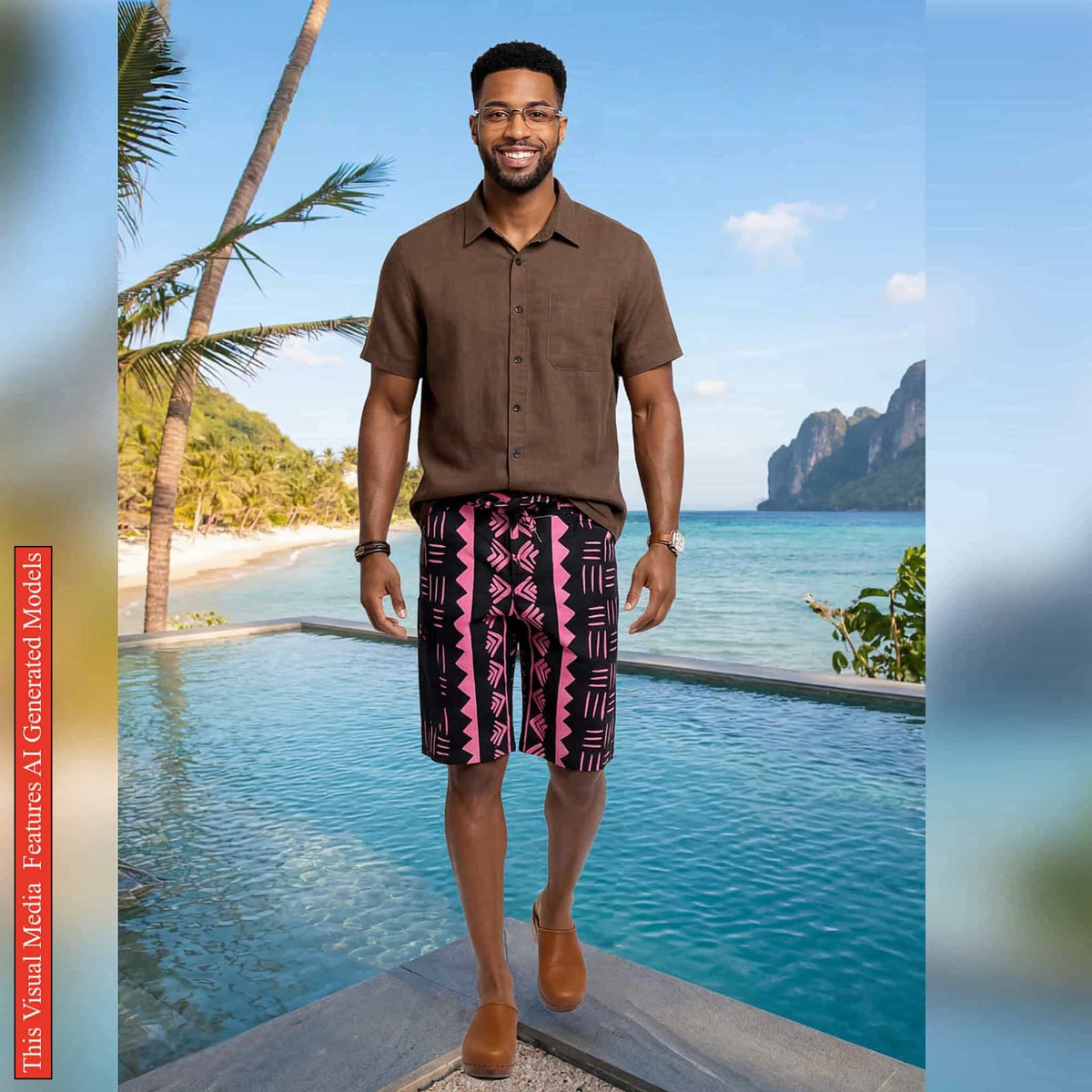 African Ankara Print Men's Shorts, Tribal Cotton Wax Print, Afrocentric Cargo Bottoms