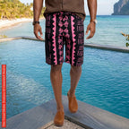 African Ankara Print Men's Shorts, Tribal Cotton Wax Print, Afrocentric Cargo Bottoms