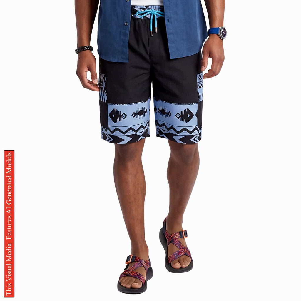 African Ankara Print Men's Shorts