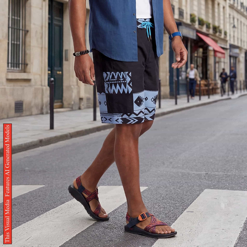 African Ankara Print Men's Shorts