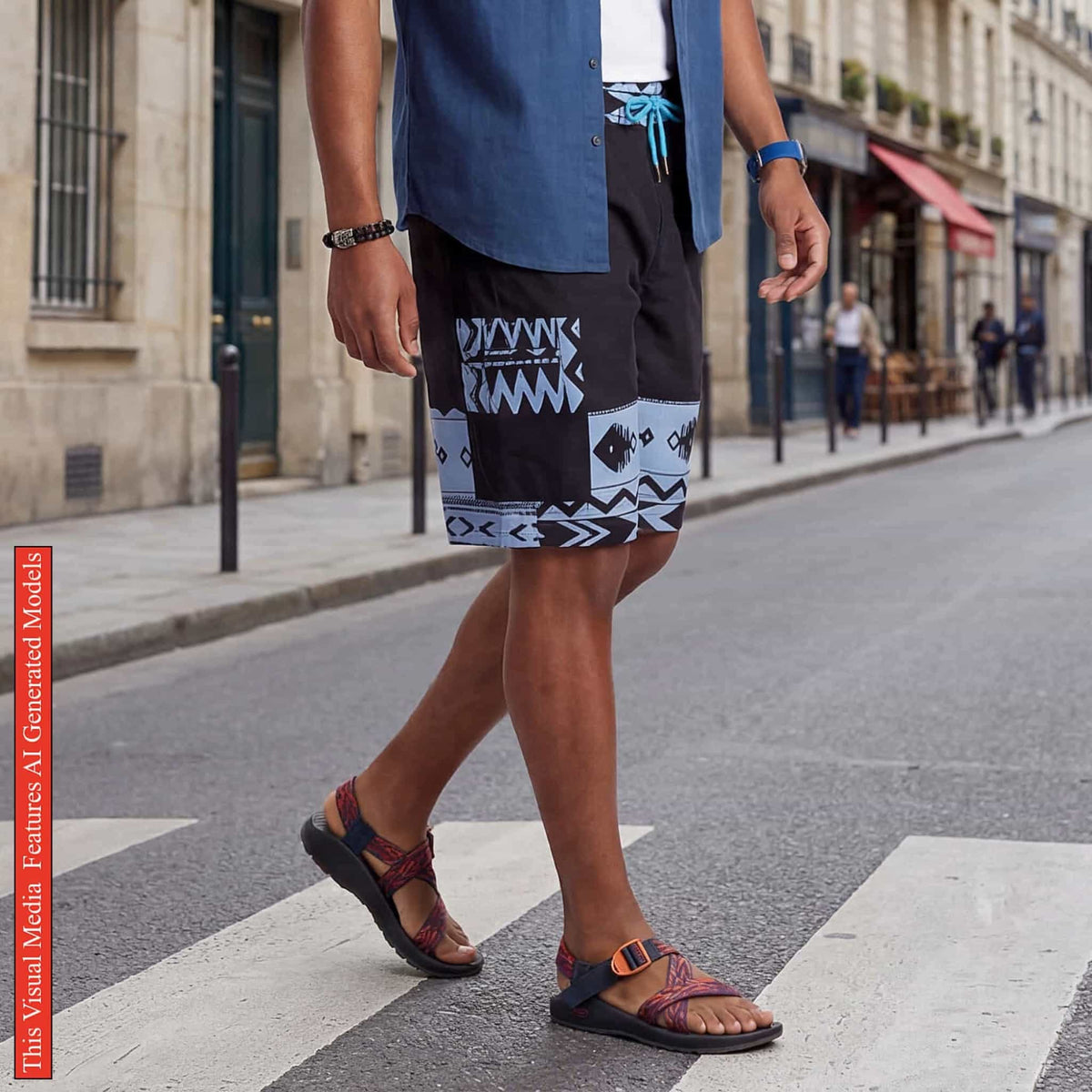 African Ankara Print Men's Shorts