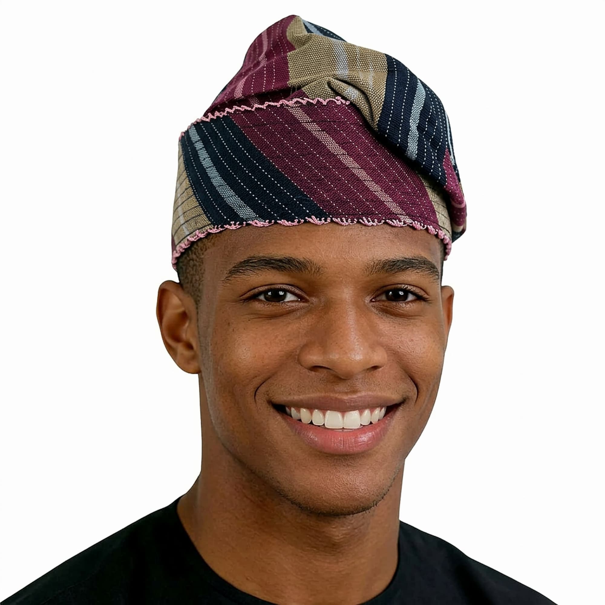 AJIDARA Knitted Yoruba Aso Oke Fila