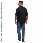 Men's Ankara Patchwork Trousers: African Print Tribal Pants