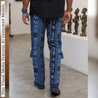 Men's Ankara Patchwork Trousers: African Print Tribal Pants