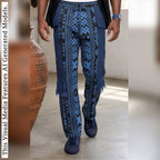 Men's Ankara Patchwork Trousers: African Print Tribal Pants