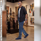 Men's Ankara Patchwork Trousers: African Print Tribal Pants