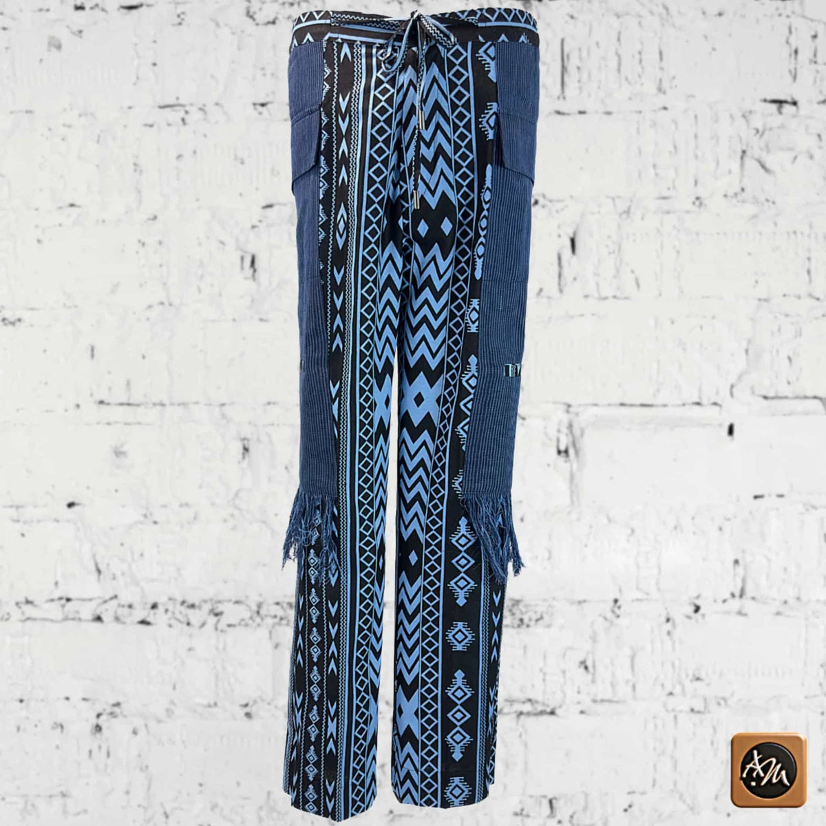 Men's Ankara Patchwork Trousers: African Print Tribal Pants