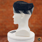 ALAYELUWA Rhinestone Embroidered Velvet Yoruba Cap