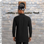Rhinestone Embroidered Velvet Yoruba Cap