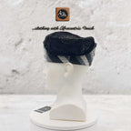 Rhinestone Embroidered Velvet Yoruba Cap