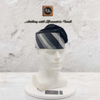 Rhinestone Embroidered Velvet Yoruba Cap