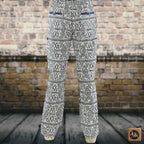 African Men Print Pants, Tribal Mud Fit Trousers, Bold Pattern Statement Ankara Bottoms