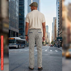 African Men Print Pants, Tribal Mud Fit Trousers, Bold Pattern Statement Ankara Bottoms