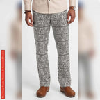 African Men Print Pants, Tribal Mud Fit Trousers, Bold Pattern Statement Ankara Bottoms