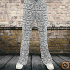 African Men Print Pants, Tribal Mud Fit Trousers, Bold Pattern Statement Ankara Bottoms