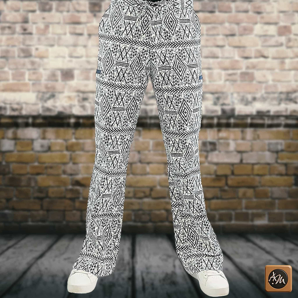 African Men Print Pants, Tribal Mud Fit Trousers, Bold Pattern Statement Ankara Bottoms