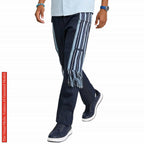 African Denim Patchwork, Heritage Striped Cargo, Wide Leg Tribal Fringe Pants, Festival Bottoms