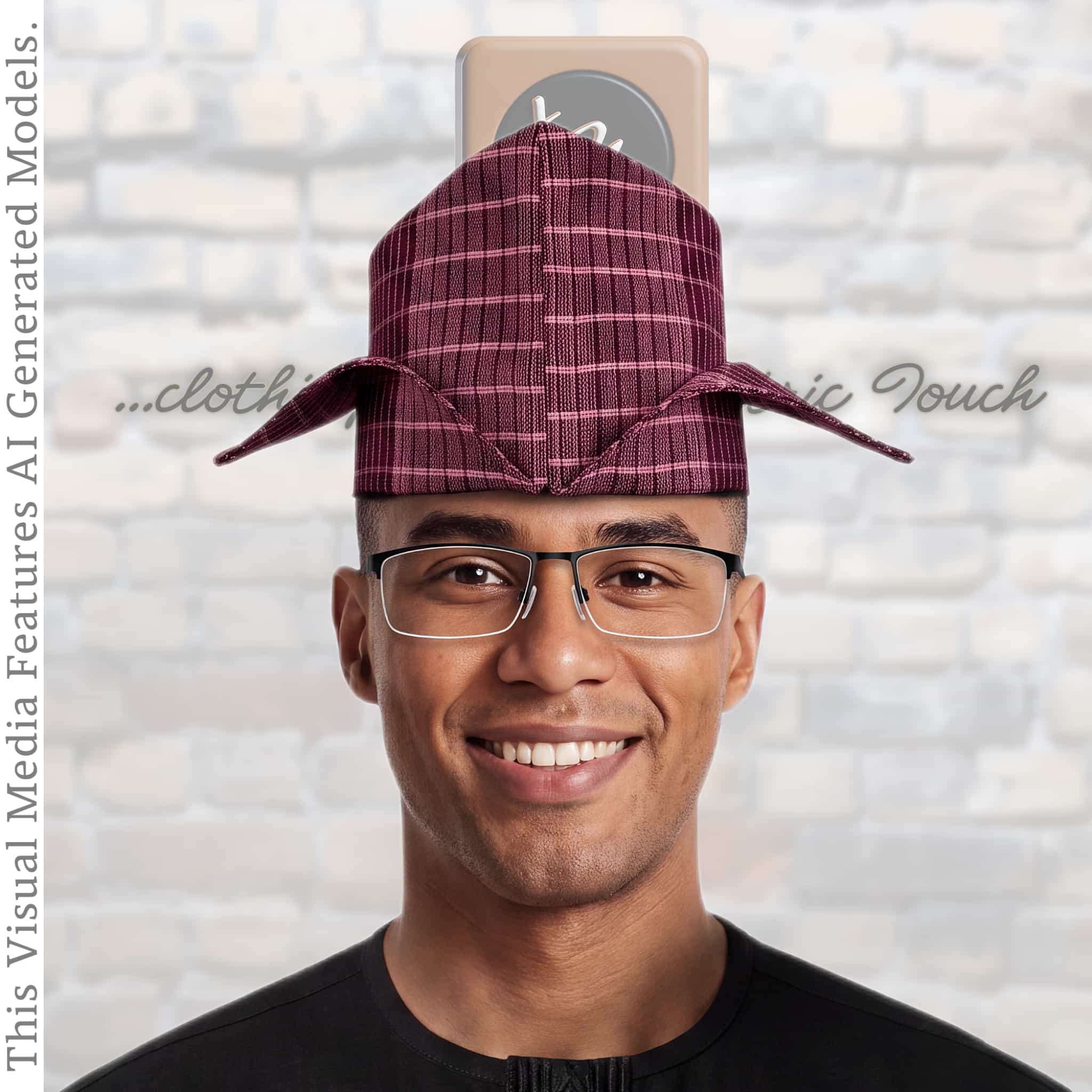 Yoruba Abetiaja Cap: Aso Oke Fila, African Men's Traditional Hat