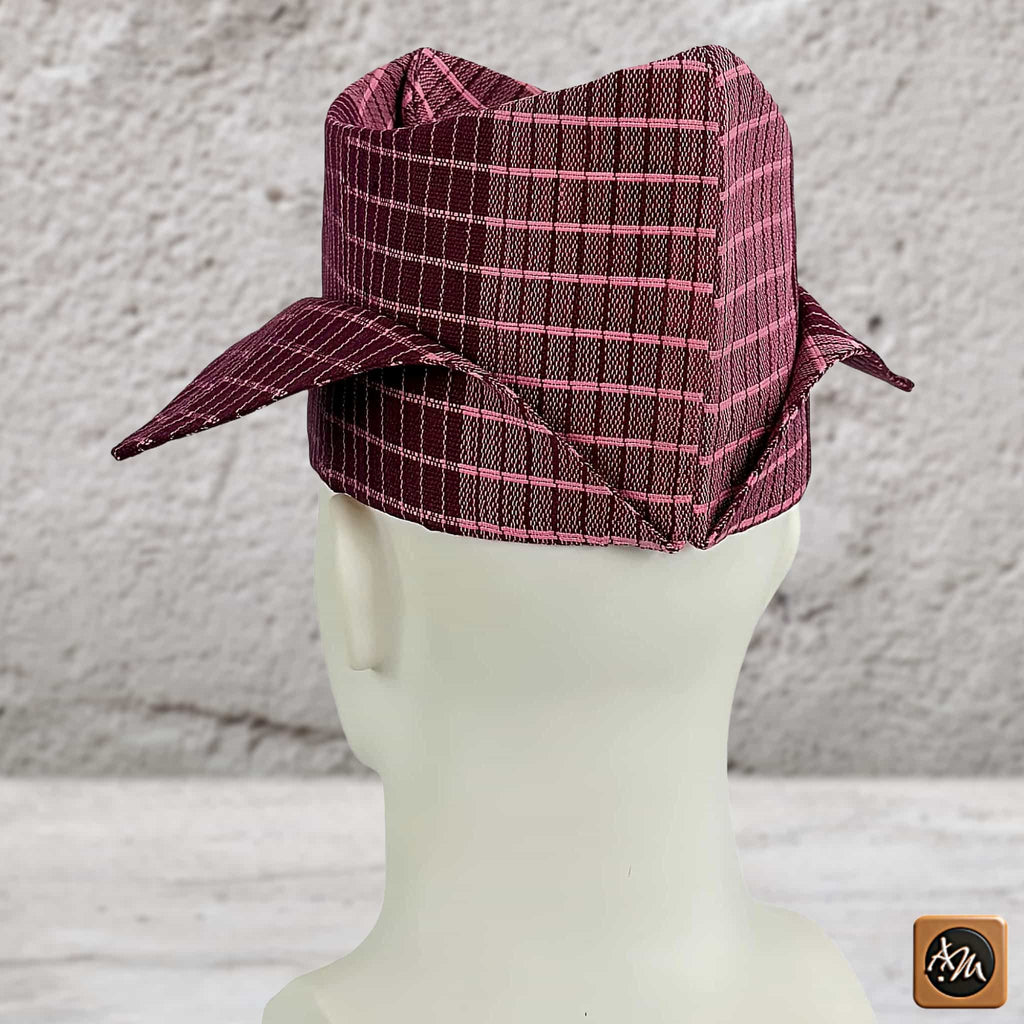 Yoruba Abetiaja Cap: Aso Oke Fila, African Men's Traditional Hat