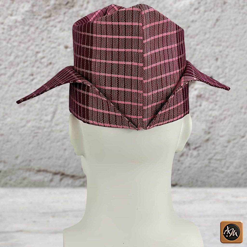 Yoruba Abetiaja Cap: Aso Oke Fila, African Men's Traditional Hat