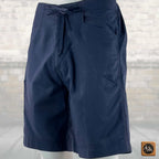 African Linen Men's One Pocket Cargo Shorts, Tribal Patchwork Beach Trunks
