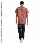 African Print Casual Short Sleeve Shirt