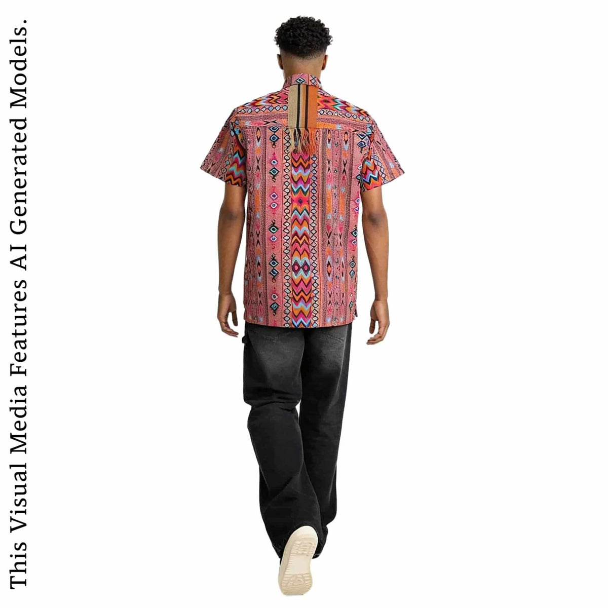 African Print Casual Short Sleeve Shirt