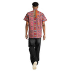African Print Casual Short Sleeve Shirt