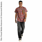 African Print Casual Short Sleeve Shirt