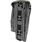 African Ankara Print Men's Shorts BLK