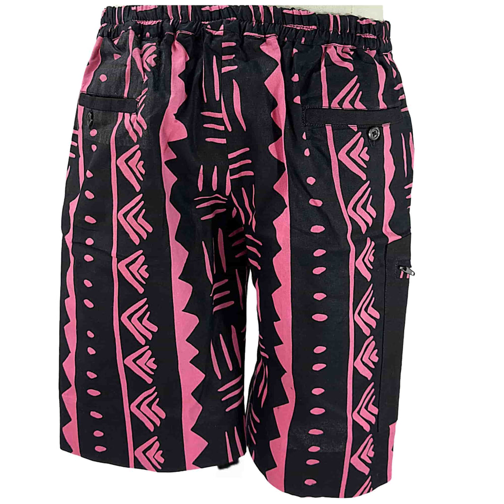 ADIO African Ankara Print Men's Shorts PK