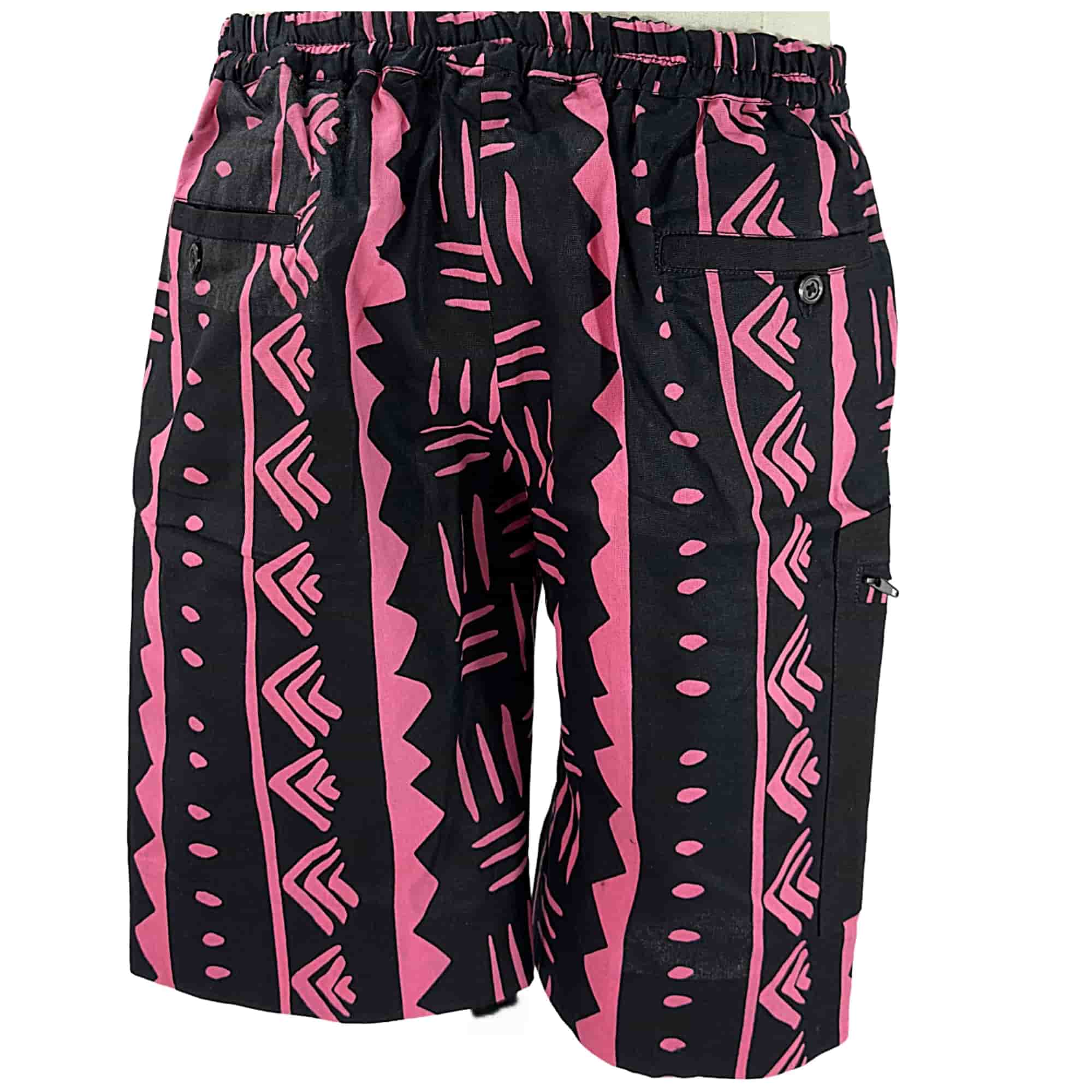 ADIO African Ankara Print Men's Shorts PK