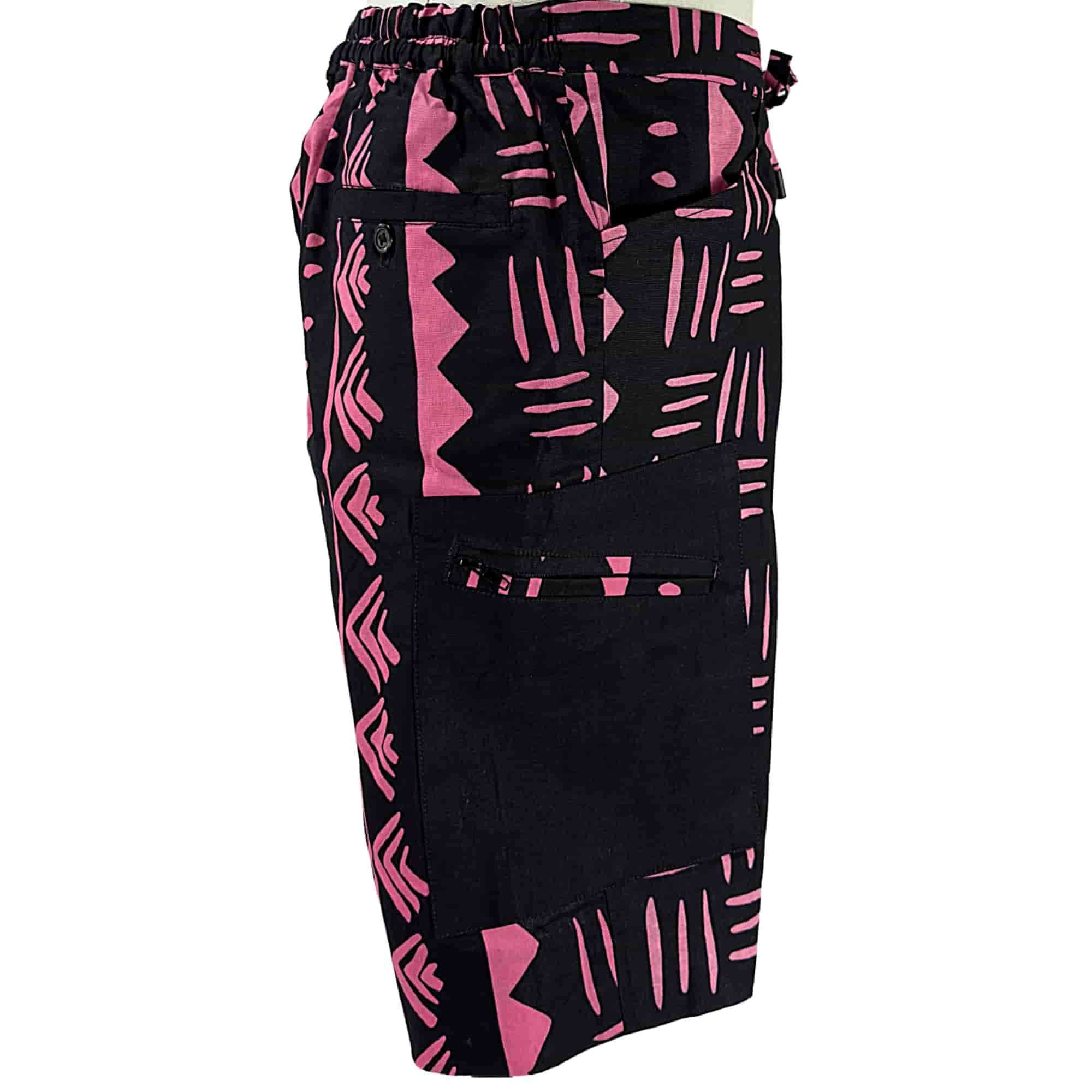 ADIO African Ankara Print Men's Shorts PK