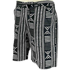 African Ankara Print Men's Shorts BLK