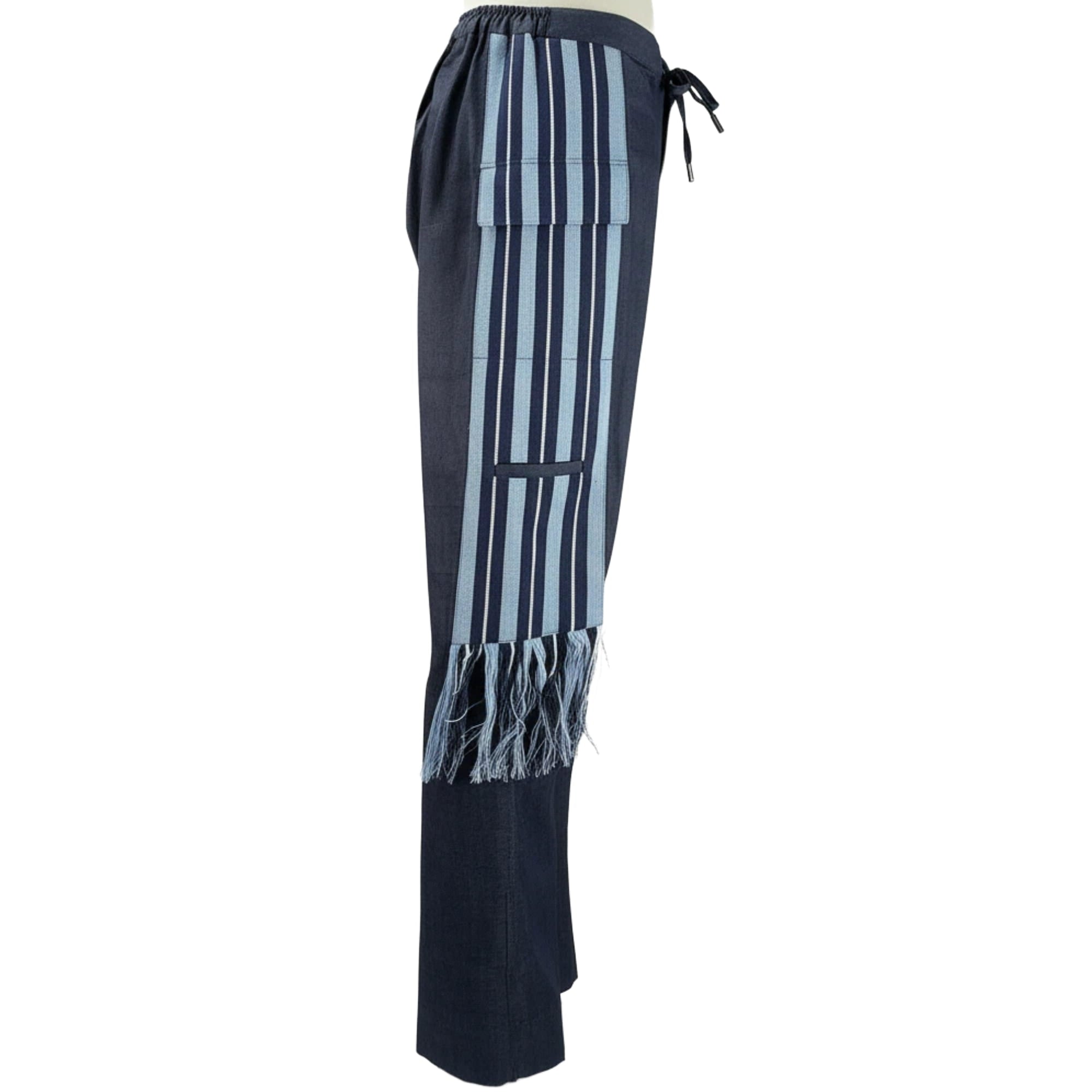 ARO African Denim Patchwork Trousers