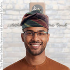 Yoruba Aso Oke Fila: African Men's Traditional Gobi Cap